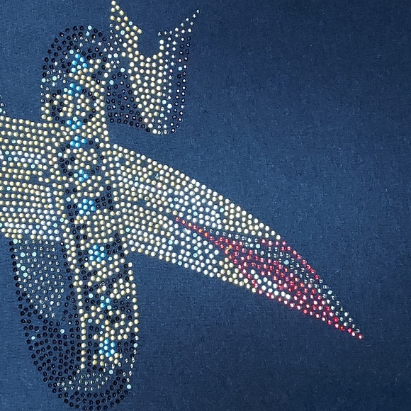 Vintage Ed Hardy Black Multicolored Mini Rhinestone Graphic T-Shirt Size M - Picture 5 of 10